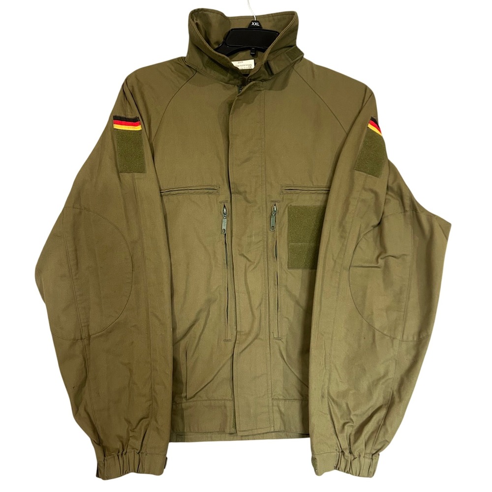 German Military Wahler Bund Aramid Flight Tanker Jacket Olive Drab Mens Medium